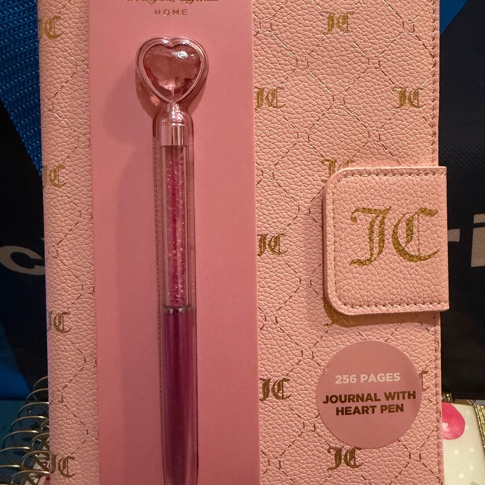 Juicy Couture Pink and Gold Journal Set